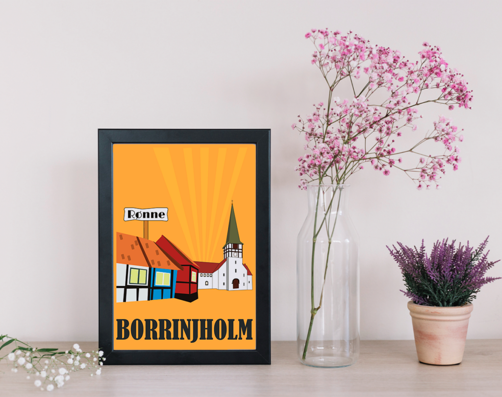 Billede af Rønne by plakat