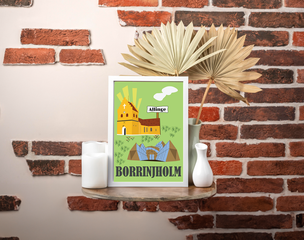 Plakat af Allinge by