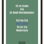 plakat "til en en Jyde"
