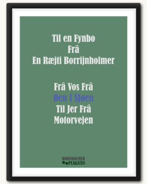 plakat "til en en Jyde"