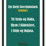 plakat bornholmsk sommer