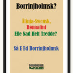 Bornholms dialekt plakat