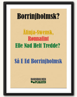 Bornholms dialekt plakat