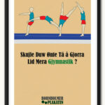 Gymnastik plakat