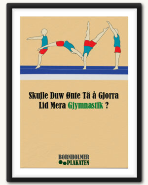 Gymnastik plakat