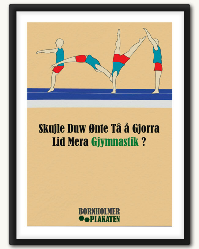 Gymnastik plakat