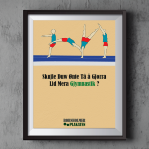 Gymnastik plakat