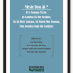 vidste du at? Bornholmsk dialekt plakat
